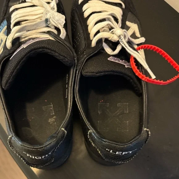 Off-White Black and White Designer Sneakers - Picture 6 of 11